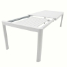 Tavolo In Alluminio Allungabile Telescopico 100x230-300 Cm Telex Bianco