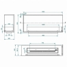 Camino a bioetanolo da incasso ad angolo biocamino angolare 120x50 URANO120 DX TOPLINE