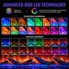 Camino elettrico da incasso a parete 3 lati L 150 LED RGB APP BELMONT150