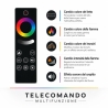 Camino elettrico da incasso a parete frontale L 130 LED RGB APP DETROIT130