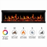 Camino elettrico da incasso a parete L 150 LCD LED APP FILADELFIA150