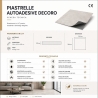Piastrelle in LTV PVC autoadesive da pavimento parete Set 22 pz 2 mt2 30x30 effetto maiolica Capri