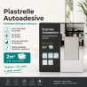 Piastrelle in LTV PVC autoadesive da pavimento parete Set 22 pz 2 mt2 30x30 effetto Marmo Beige