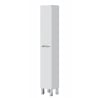 Colonna Da Bagno 2 Ante 30x25x182 Cm Con Piedini Lea Bianco Lucido