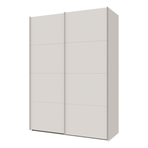 Armadio Guardaroba 2 Ante Scorrevoli Con Barra Appendiabiti Sofi Beige