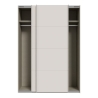 Armadio Guardaroba 2 Ante Scorrevoli Con Barra Appendiabiti Sofi Beige