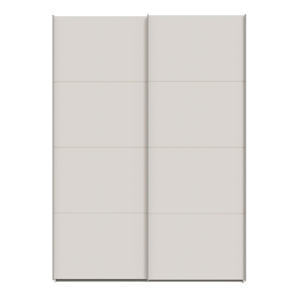 Armadio Guardaroba 2 Ante Scorrevoli Con Barra Appendiabiti Sofi Beige