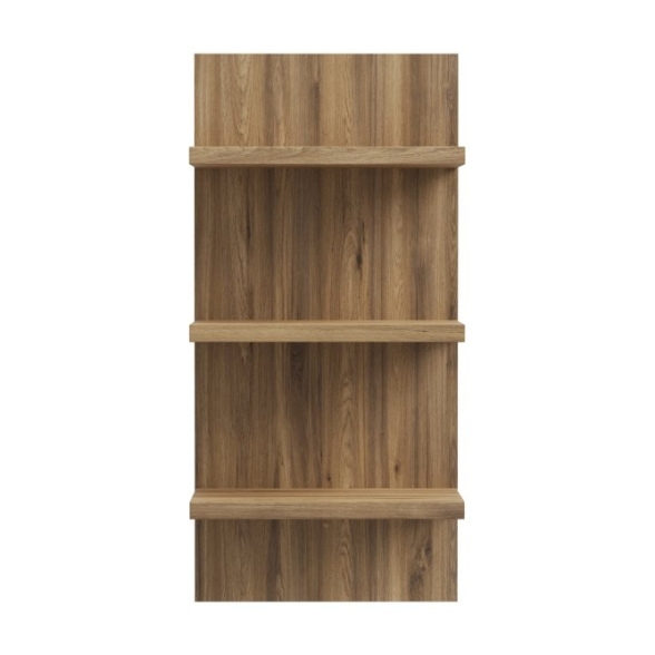 Mensola Verticale 60x30x125 Cm 3 Ripiani Rovere Valencia Lewis