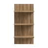 Mensola Verticale 60x30x125 Cm 3 Ripiani Rovere Valencia Lewis