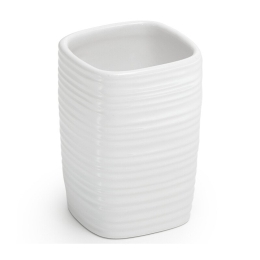 Gedy Kelly Portaspazzolino Bianco In Ceramica