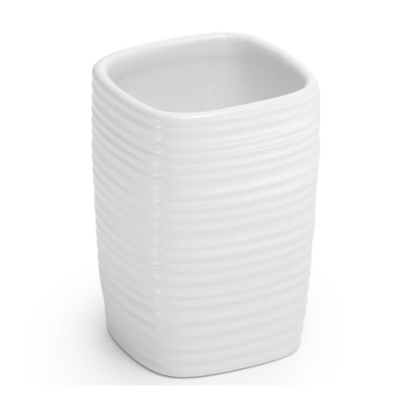 Gedy Kelly Portaspazzolino Bianco In Ceramica