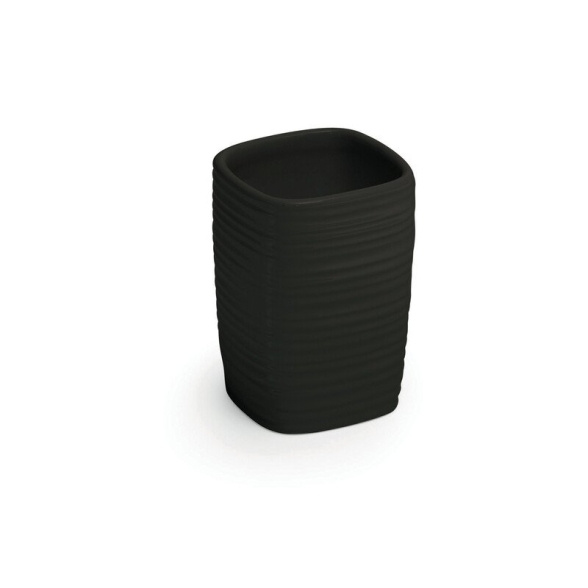 Gedy Kelly Portaspazzolino Nero In Ceramica