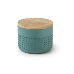 Gedy Thea Contenitore Verde/Naturale In Resina E Bambu
