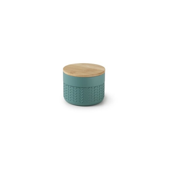 Gedy Thea Contenitore Verde/Naturale In Resina E Bambu