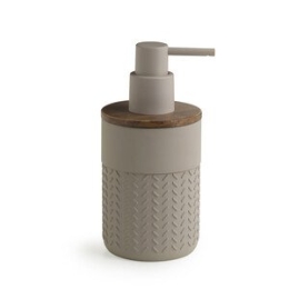 Gedy Thea Dosasapone Grigio/Naturale Scuro In Resina E Bambu
