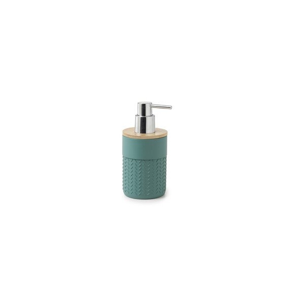 Gedy Thea Dosasapone Verde/Naturale In Resina E Bambu