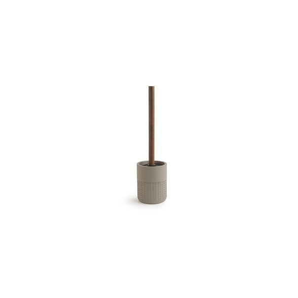 Gedy Thea Portascopino Grigio/Naturale Scuro In Resina E Bambu