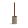 Gedy Thea Portascopino Grigio/Naturale Scuro In Resina E Bambu