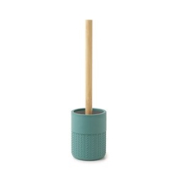 Gedy Thea Portascopino Verde/Naturale In Resina E Bambu