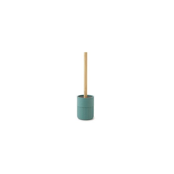 Gedy Thea Portascopino Verde/Naturale In Resina E Bambu