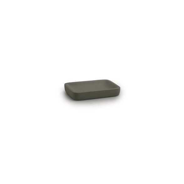 Gedy Ylenia Portasapone Gun Metal Matt In Resina