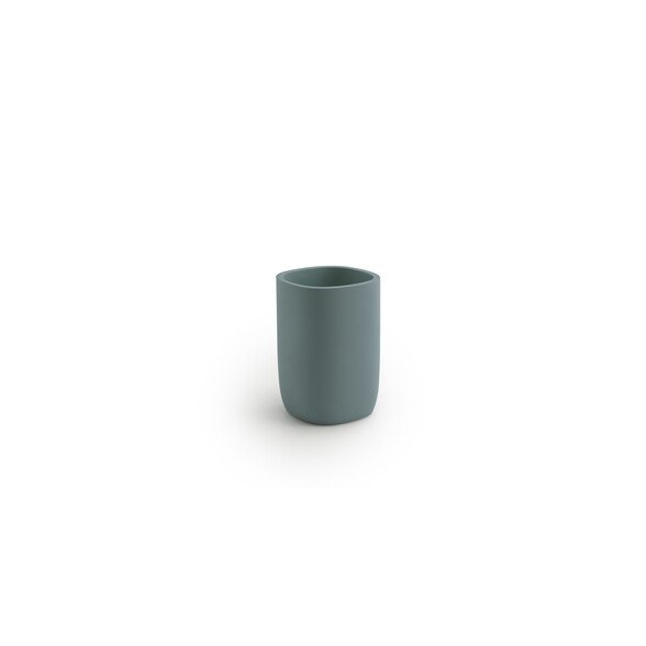 Gedy Ylenia Portaspazzolini Azzurro Polvere Matt In Resina