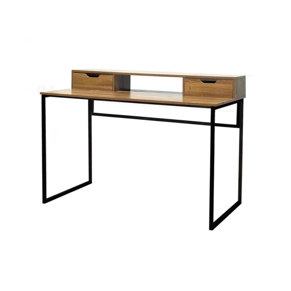 Scrivania Industrial Metal Quercia 120x60x95 Cm 2 Cassetti