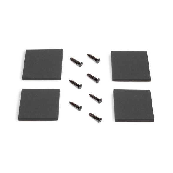 Gambe da tavolo Square rettangolari 72x80 cm in acciaio verniciato nero