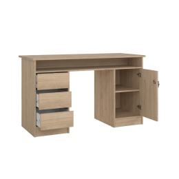 Scrivania 1 Anta 3 Cassetti 126x55x75h Function Plus Quercia