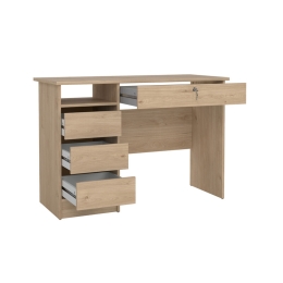 Scrivania Con Serratura 109x48x75 Function Plus Quercia