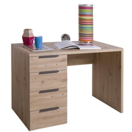 Scrivania 4 Cassetti 110x60x75h Espresso Rovere Artisan
