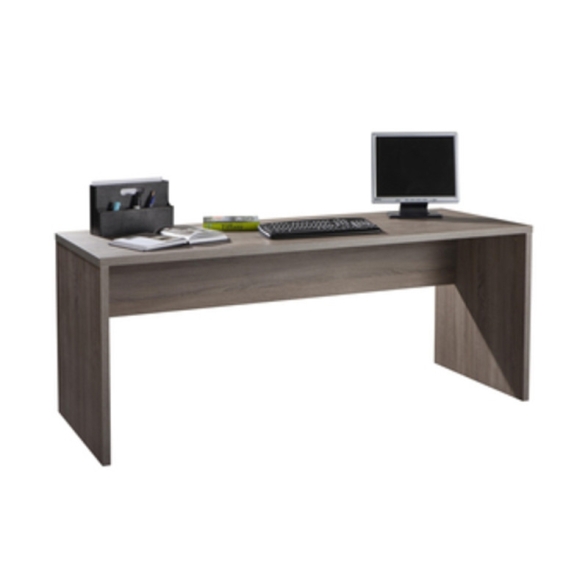 Scrivania Disegno 178x69x75 Cm Effetto Legno Rovere Tartufo