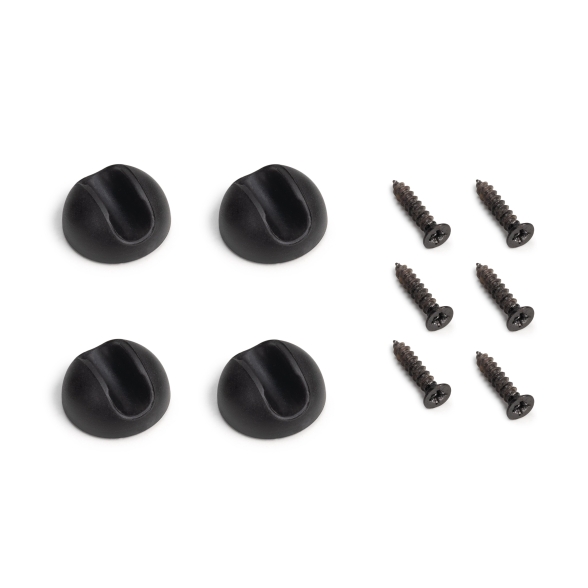 Gambe da tavolo 40 cm Hairpin a 2 aste  in acciaio verniciato nero