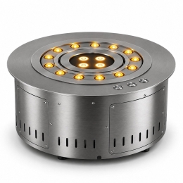 Camino elettrico a Vapore Acqueo 3D da incasso d.35 ROUND3D350