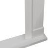 Cornice per camino ad angolo in legno L110xP63xH102 Ford Bianco