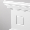 Cornice per camino rivestimento in legno 110x36xH100 Cambridge Bianco