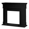 Cornice per camino rivestimento in legno L110xP36xH100 Cambridge Nero
