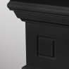Cornice per camino rivestimento in legno L110xP36xH100 Cambridge Nero