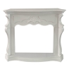 Cornice per camino rivestimento in legno L123xP39xH100 Parigi Bianco 