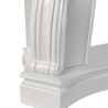 Cornice per camino rivestimento in legno L123xP39xH100 Parigi Bianco 