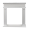 Cornice per camino rivestimento in legno 89,5x90,5x28 Jefferson Bianco
