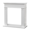 Cornice per camino rivestimento in legno 89,5x90,5x28 Jefferson Bianco