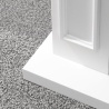 Cornice per camino rivestimento in legno 89,5x90,5x28 Jefferson Bianco