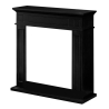 Cornice per camino rivestimento in legno 89,5x90,5xP28 Jefferson Nero