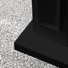 Cornice per camino rivestimento in legno 89,5x90,5xP28 Jefferson Nero
