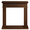 Cornice per camino rivestimento in legno 89,5x90,5x28 Jefferson Noce