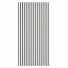 Pannello acustico fonoassorbente in HDF a doghe Set 4 pz 120x60 Bianco