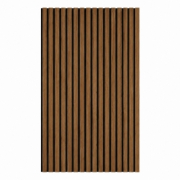 Pannello acustico fonoassorbente in HDF a doghe Set 4 pz 120x60 Noce
