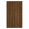 Pannello acustico fonoassorbente in HDF a doghe Set 4 pz 120x60 Noce