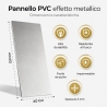 Pannello decorativo Acciaio Inox Set 6 pz 120x60 in PVC UV Ultra Slim